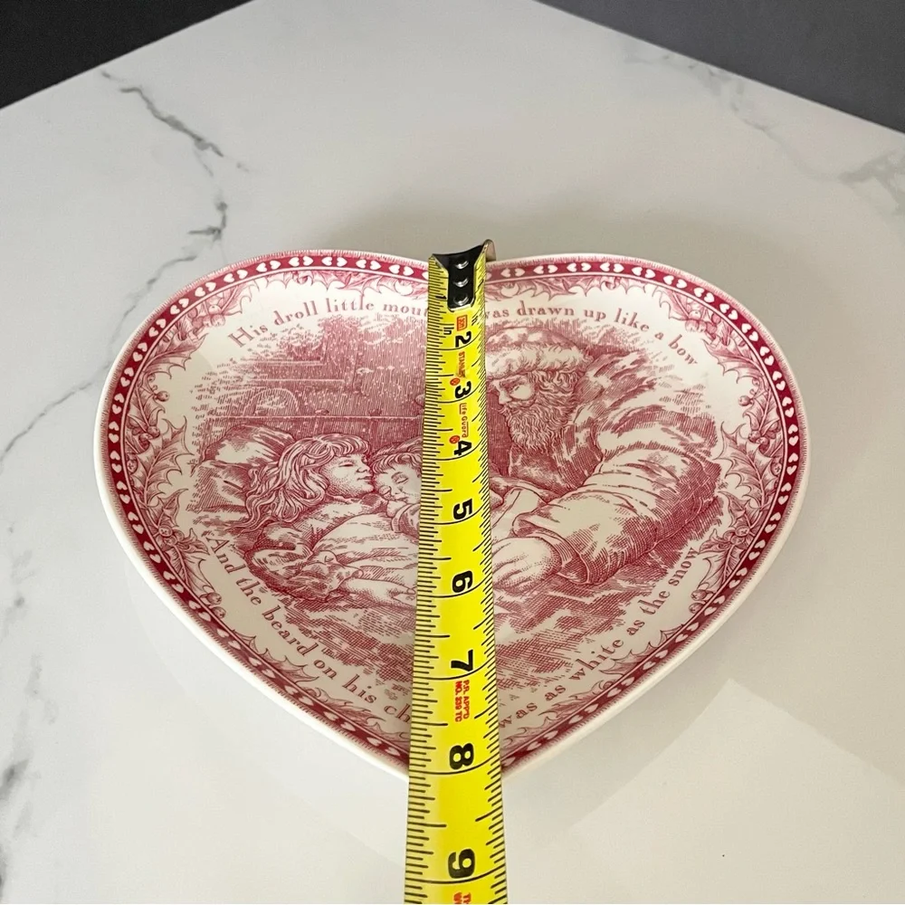 The Night Before Christmas Heart Plate by Noble Excellence